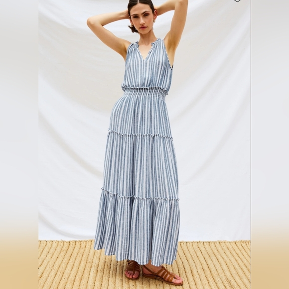 Rails Lou Lou Sun Dress Jalisco Stripe Size S MSRP $248 - Picture 3 of 7